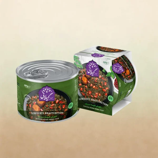 Kräuter-Eintopf „Ghormeh Sabzi“ (ohne Fleisch) – 460 g